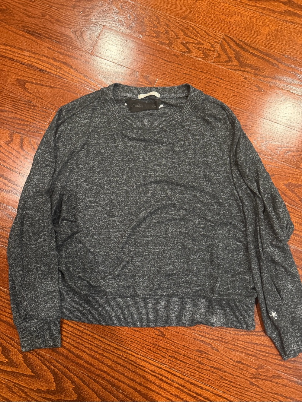 Ladies Heather Charcoal Crewneck a supply Sweatshirt